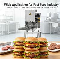Nouvelle machine automatique de formage de galettes de hamburger YT, machine à galettes de burger commerciale, garantie 1 an pour les usines de restauration rapide, personnalisable