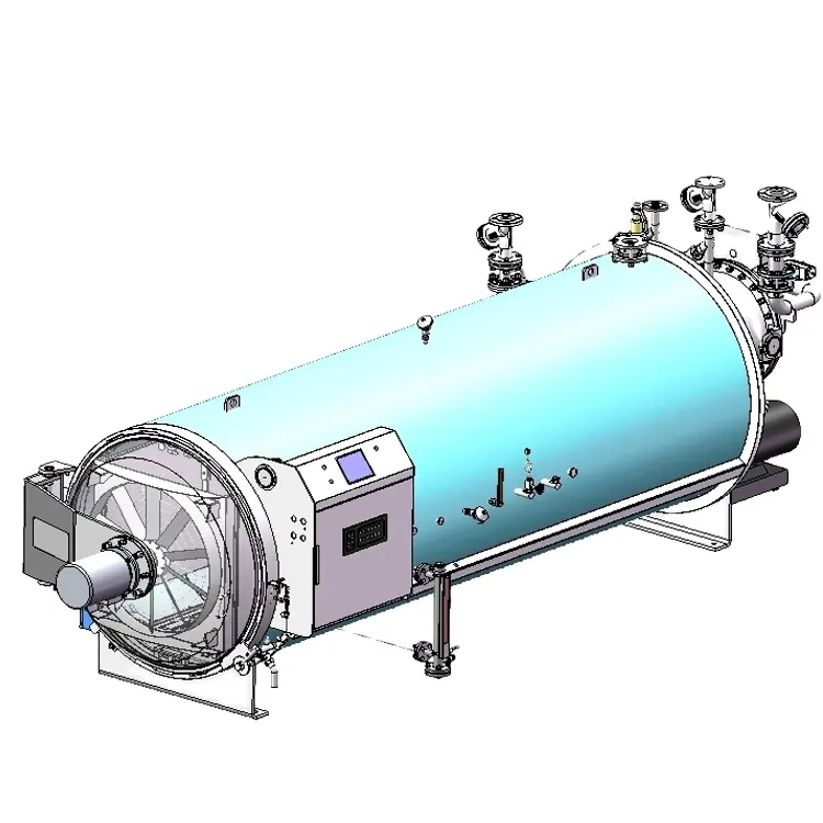 Autoclave for canned tuna processing