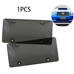 Cubierta protectora de etiqueta de coche de plástico tintado Marcos de placa de matrícula de acrílico - Product Image 4