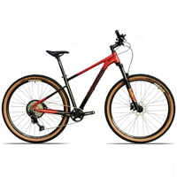 Prêt à être expédié, vélo de montagne 27,5/29 pouces avec axe traversant, 1x12 vitesses, fourche à suspension pneumatique, frein à disque hydraulique, cadre en alliage de 13,3 kg