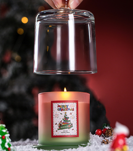 Bougie parfumée artisanale en verre cloche, cadeau de Noël créatif, dans un coffret cadeau pour <span class=keywords><strong>la</strong></span> décoration de Noël à <span class=keywords><strong>la</strong></span> maison, souvenirs de fêtes - Product Image 6