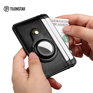 TILONSTAR TWM145 Minimalista Slimline Pocket Hombres RFID Bloqueo Crédito Cuero Tarjetero Cartera para Air Tag - Product Image 3
