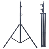 280cm en métal photo studio lumière stand réglable hauteur trois section trépied pour caméra vidéo accessoires