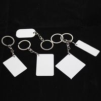 Porte-clés RubySub Personnalisé Impression Recto Verso Sublimation Décoration Bricolage Métal Aluminium