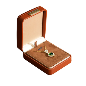 PU Leather Jewelry <b>Box</b> Square Flip Lid <b>Gift</b> Case Velvet Lined Custom Logo Jewelry Packaging <b>for</b> <b>Rings</b> Bracelets - Product Image 6