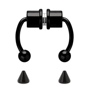 Anello per naso con setto magnetico a ferro di cavallo in acciaio inossidabile riutilizzabile anello per naso Non perforante magnetici <span class=keywords><strong>finti</strong></span> <span class=keywords><strong>Piercing</strong></span> al naso - Product Image 5