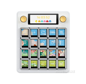 Spanplatte Waves hare MK20 Multifunktion ales AI-Sprach bedienfeld Onboard 20*0,85 Zoll Mechanische LCD-Makrotasten Dual-Knob China - Product Image 5