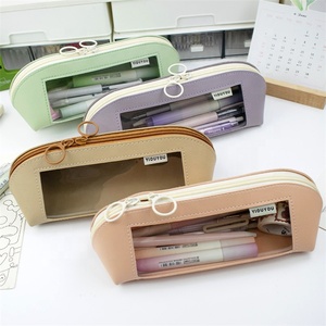 Muestra gratis envío gratis papelería Kawaii al agente de China, estuche de lápices Kawaii de alto valor bolsa de bolígrafo transparente para profesores - Product Image 3