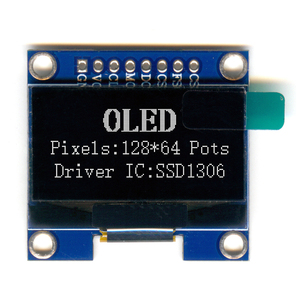 MAIJING 0,96 Zoll 128x64 PMOLED Displaymodul 8-Pin Monochrom Weißes Bildschirm I2C Schnittstelle Panelmontage Monoblock E-Paper - Product Image 2