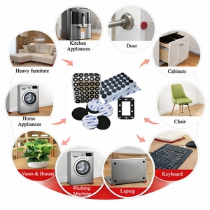 Personnalisable vente en gros silicone mini antidérapant auto-adhésif silicone caoutchouc pieds pad pour hp ordinateur portable clavier meubles - Product Image 6