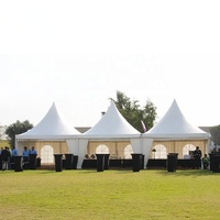 Tente pagode avec cadre en alliage d'aluminium et toit en PVC pour les événements d'exposition de fête de mariage en plein air