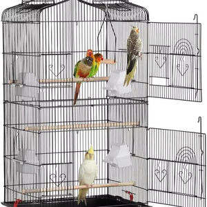 Çıkarılabilir haddeleme <span class=keywords><strong>stand</strong></span>ı ile 64 inç oyun açık üst orta küçük kuş kafesi - Product Image 1