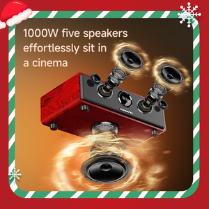 Chuyên Nghiệp Retro Bằng Gỗ Cho Karaoke Loa Loa Siêu Trầm Không Dây Microphone Điều Khiển Bằng Giọng Nói Cho Nhà Hát Điều Khiển Từ Xa - Product Image 6