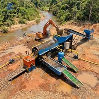 Мобильный золотодобывающий троммель-скруббер производительностью 30 тон в час, однослойный, для добычи россыпного золота, заводская цена, сертификаты CE и ISO