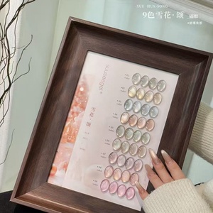 2025 New Ice-through Cat-eye <b>Nail</b> Polish 9 Color Delivery Display Board Cat's <b>Nail</b> <b>Gel</b> Polish - Product Image 2