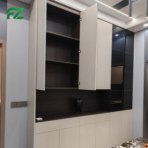 Nouveau modèle <span class=keywords><strong>de</strong></span> couverture <span class=keywords><strong>de</strong></span> meuble <span class=keywords><strong>de</strong></span> cuisine en PVC et aluminium, design européen moderne minimaliste modulaire, 36 pouces - Product Image 5