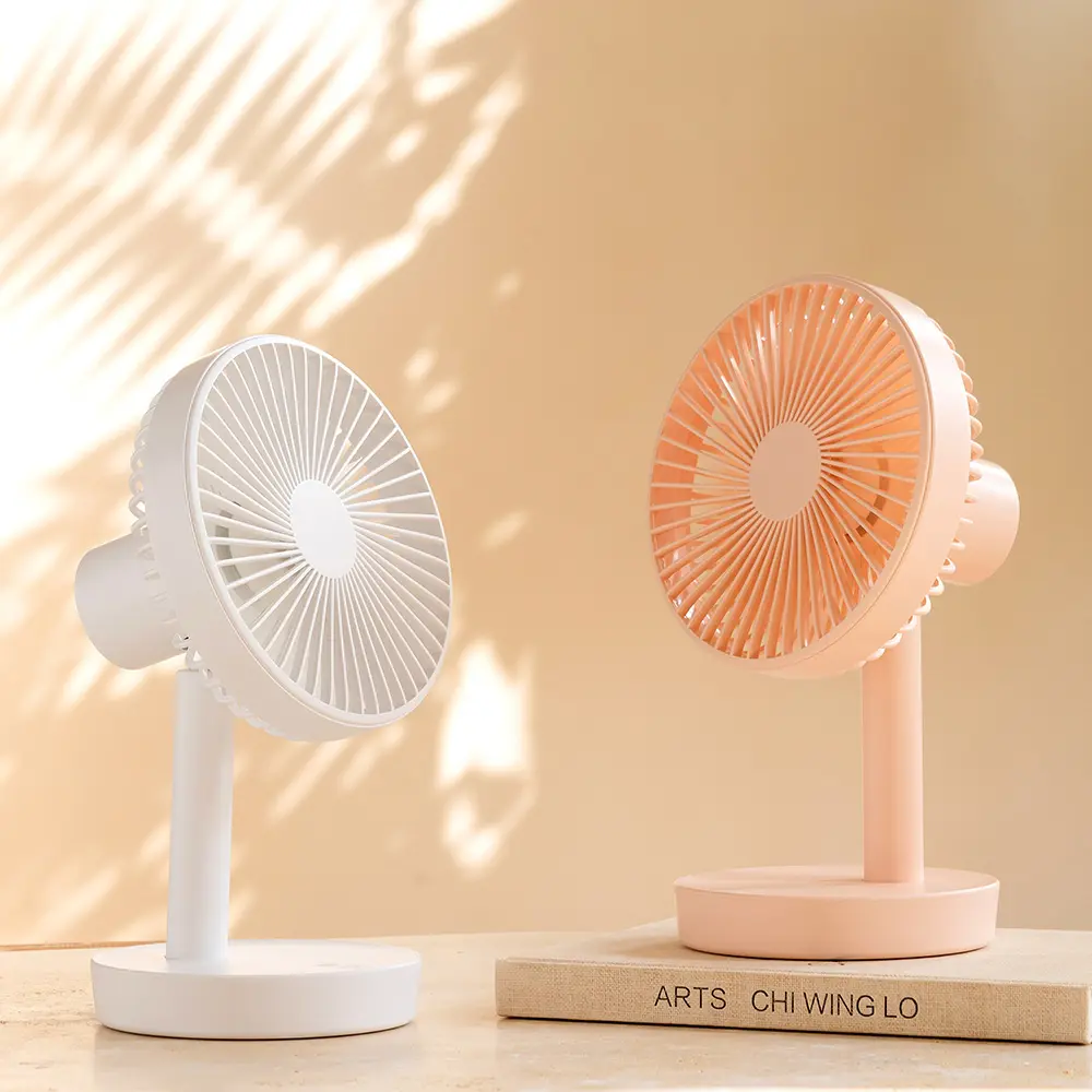 Good quality rechargeable rotation table fan portable adjustable usb mini desk fan for outdoor