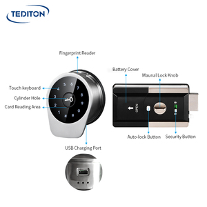 Nâng Cấp Điện Thoại Thông Minh Wifi Kỹ Thuật Số Thương Mại Sinh Trắc Học Vân Tay Bàn Phím Khóa Cửa Thông Minh Điện Thoại + Mật Khẩu + Thẻ + Ứng Dụng Khóa Ttlock - Product Image 4