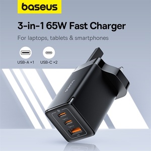  Chargeur GaN 65W, charge rapide 4.0 3.0, type C PD <span class=keywords><strong>USB</strong></span>, chargeur UK avec QC 4.0, chargeur rapide portable pour ordinateur portable, <span class=keywords><strong>iPhone</strong></span> 15 14 - Product Image 3