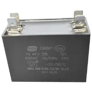Kunststoff 250V Lüfter kondensator 10UF Strom generator Cbb61 Kondensator