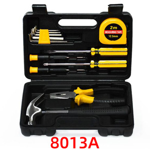 Juego de Herramientas Manuales 8613 de 37x28x8cm, Kit de Reparación para el Hogar de Acero al Carbono con Estuche Rígido, Caja de Herramientas Multifuncional - Product Image 3