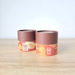 <span class=keywords><strong>Madame</strong></span> Brésil Art Series Red Paper Tube Box mit klarem Fenster deckel Benutzer definierte runde Verpackung für Kaffee Tee Schokolade Geschenk - Product Image 3