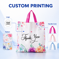 Sac de Courses Personnalisé en PE en Stock, Sac en Plastique avec Votre Logo, Sac Cadeau en Plastique avec Poignées