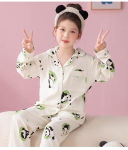 Pijamas <span class=keywords><strong>de</strong></span> <span class=keywords><strong>algodón</strong></span> <span class=keywords><strong>de</strong></span> nube <span class=keywords><strong>de</strong></span> verano Kawaii alto para niños y mujeres traje <span class=keywords><strong>de</strong></span> Casa transpirable lindo Panda dibujos animados regalo <span class=keywords><strong>de</strong></span> cumpleaños para estudiantes - Product Image 5