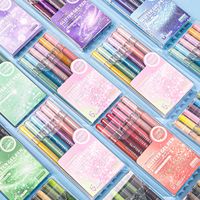Stylos gel en plastique non effaçables 1,0 mm, empilables, multicolores, haut de gamme, pour enfants, papeterie, dessin, paillettes, magnétiques, très demandés