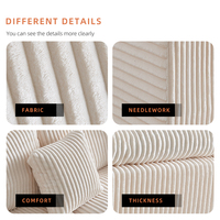 L-förmiges 2-in-1 Kompressionssofa, modulares, knochenloses Schwammsofa aus Stoff im Karton, modernes Kompressions-Schlafsofa für Haus, Loft und Wohnzimmer