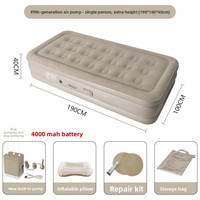 Matelas pneumatique double gonflable avec pompe intégrée pour achat en gros |   Fabricant en gros |   Lit d'air en PVC personnalisé pour le camping et la maison