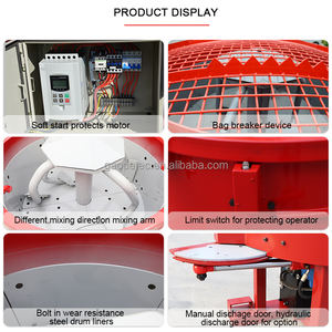 中国サプライヤーからの移動式鋳造可能耐火材料セメントパンミキサー機 - Product Image 5