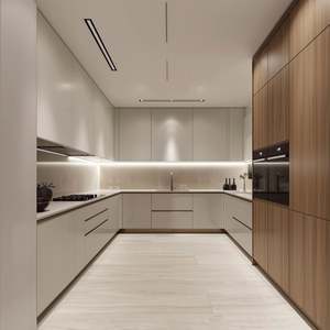 ชุดตู้ครัวสไตล์เชคเกอร์แบบอเมริกันสมัยใหม่ สีสั่งทำได้ ตู้ครัวไม้จริงสไตล์เชคเกอร์สุดหรู - Product Image 4