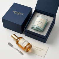 Flacon de parfum personnalisé sur mesure 100 ml, flacon de parfum vide en verre transparent de luxe, vaporisateur, boîte avec finition mate en éponge