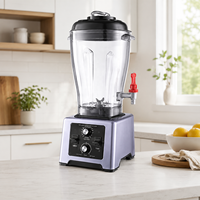 Blender commercial 2200W 11L, moteur 100% cuivre, 6 lames en acier inoxydable, faible bruit, haute vitesse, usage domestique, 9 vitesses variables