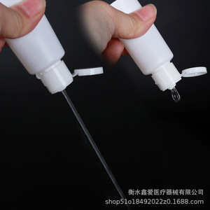 Bouteilles en plastique blanc PE avec bouchon à clapet, forme cylindrique, emballage cosmétique de 30 ml avec bouchon papillon, type de fermeture - Product Image 2