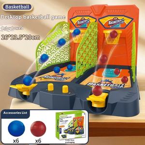 Juego de Construcción Educativo de Plástico para Niños, Juguete Deportivo de Baloncesto para Dos Jugadores, Cancha de Baloncesto, Juego Interactivo para Padres e Hijos - Product Image 3