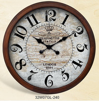 Horloge murale Antique classique personnalisée de Style vieille ville pour Bar et Station de Train