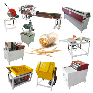 Macchina per fare stuzzicadenti in legno di bambù spiedino per bastoncini per il barbecue Splitter linea di produzione - Product Image 1