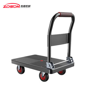 गर्म बिक्री स्टेनलेस स्टील तह कार्ट धातु हाथ ट्रक प्लेटफॉर्म ट्रोली घर के रहने वाले कमरे के लिए ओएम शॉपिंग - Product Image 2