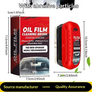 Kit de nettoyage pour <span class=keywords><strong>pare</strong></span>-<span class=keywords><strong>brise</strong></span> et vitres avec brosse anti-film gras et détergent, élimine les taches et évite les traces d'eau, en boîte - Product Image 4
