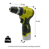 Perceuse-visseuse sans fil sans balais 16,8 V 40 N.m 450-1700 tr/min, perceuse électrique portable au lithium avec accessoires en option OEM ODM