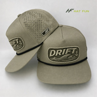 Casquette de golf en nylon personnalisée avec logo, perforations laser, broderie 3D, luxe, vente en gros, ajustable, performance sportive, chapeau chaud