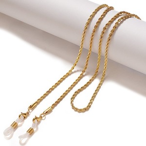 Catenella per <span class=keywords><strong>Occhiali</strong></span> in Acciaio al Titanio Fatta a Mano, Accessorio Casual per <span class=keywords><strong>Occhiali</strong></span> <span class=keywords><strong>da</strong></span> <span class=keywords><strong>Sole</strong></span>, Cordino Antiscivolo per <span class=keywords><strong>Mascherina</strong></span>, Gioiello per <span class=keywords><strong>Occhiali</strong></span> <span class=keywords><strong>con</strong></span> Cristalli - Product Image 6