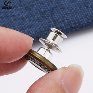 ओम कस्टम लोगो पीतल जींस बटन और रिवेट्स डेनिम परिधान धातु जींस बटन - Product Image 5