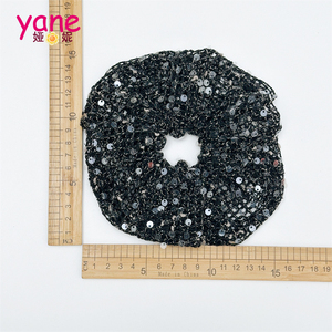 Scrunchie Korea Berpayet, Ikat Rambut Berongga, Kepang Vintage Ukuran Besar, Tali Rambut untuk Kuncir Kuda - Product Image 2