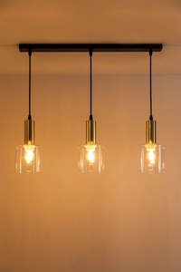 Lampadario Nordico a Barra per Soffitto, Illuminazione Decorativa Post-Moderna per Cucina e Camera da Letto con Paralume <span class=keywords><strong>in</strong></span> <span class=keywords><strong>Vetro</strong></span> - Product Image 2