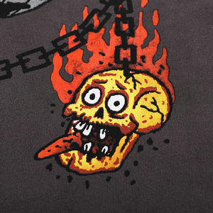 <span class=keywords><strong>Felpa</strong></span> Vintage con Stampa Teschio, Logo Personalizzato, <span class=keywords><strong>Felpa</strong></span> con Cappuccio da Designer, Felpe Oversize Hip Hop Graffiti per Uomo - Product Image 5