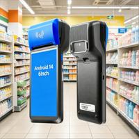 FYJ F1-99 Terminal Punto de Venta Móvil Inteligente de 6 Pulgadas, Escáner de Código de Barras Portátil, Android 14, Máquina POS para Gestión de Negocios Minoristas
