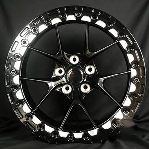 Jantes de course forgées 5x112 5x120 5x114.3, jantes en alliage d'aluminium T6061 personnalisées avec beadlock pour la course de dragster BMW Nissan GTR Supra <span class=keywords><strong>Corvette</strong></span> - Product Image 2